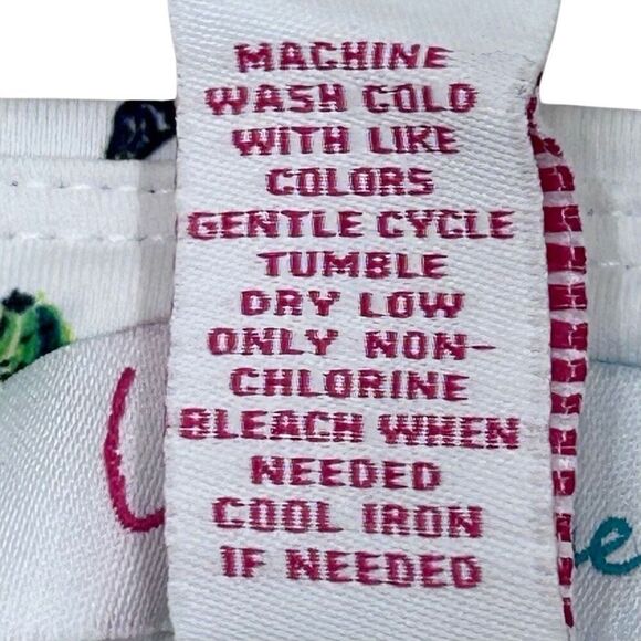 NWT Lillie Green Athletic Skort 2X White Plant Cactus Print Pull-on Tennis Golf - Picture 10 of 12